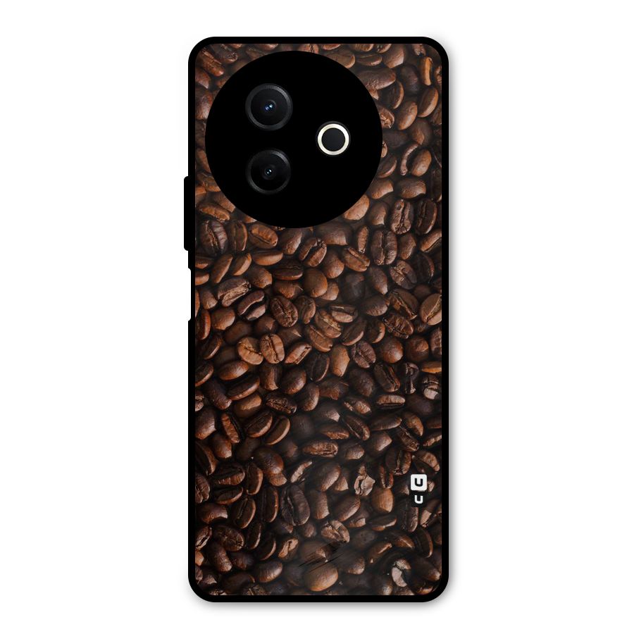 Coffee Beans Scattered Metal Back Case for Vivo Y39