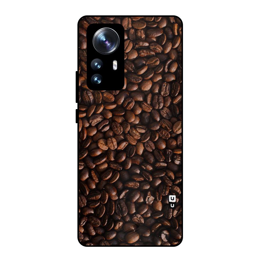 Coffee Beans Scattered Metal Back Case for Xiaomi 12 Pro