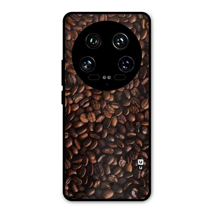 Coffee Beans Scattered Metal Back Case for Xiaomi 14 Ultra