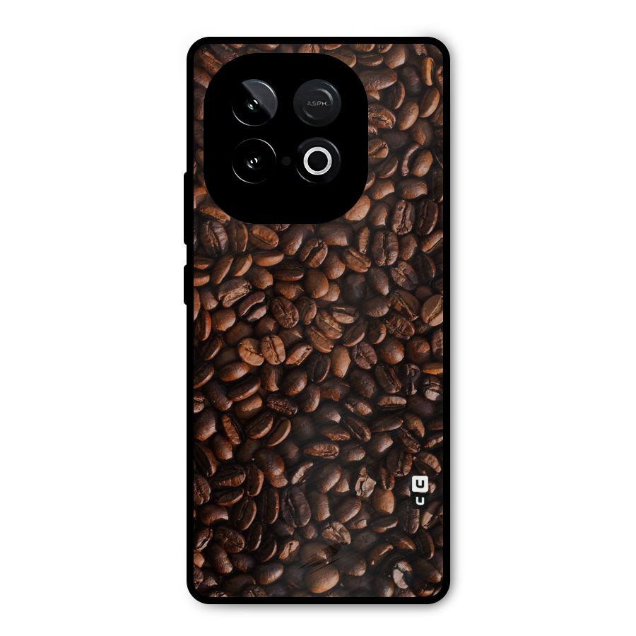 Coffee Beans Scattered Metal Back Case for iQOO Neo 10