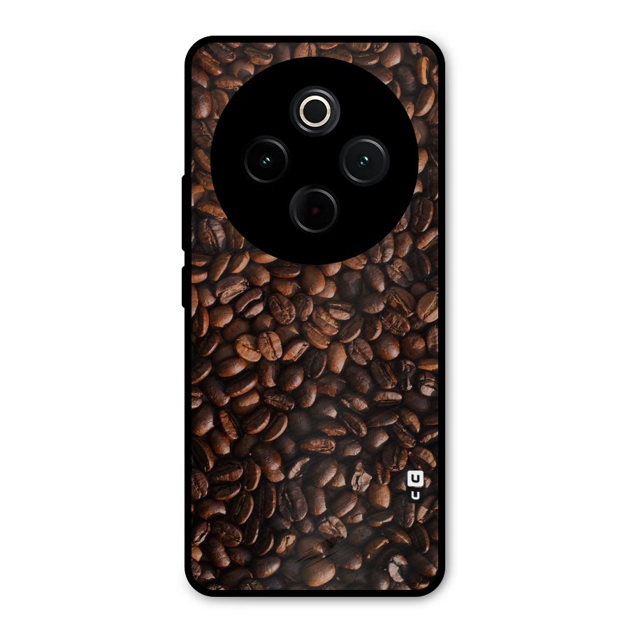 Coffee Beans Scattered Metal Back Case for iQOO Z10