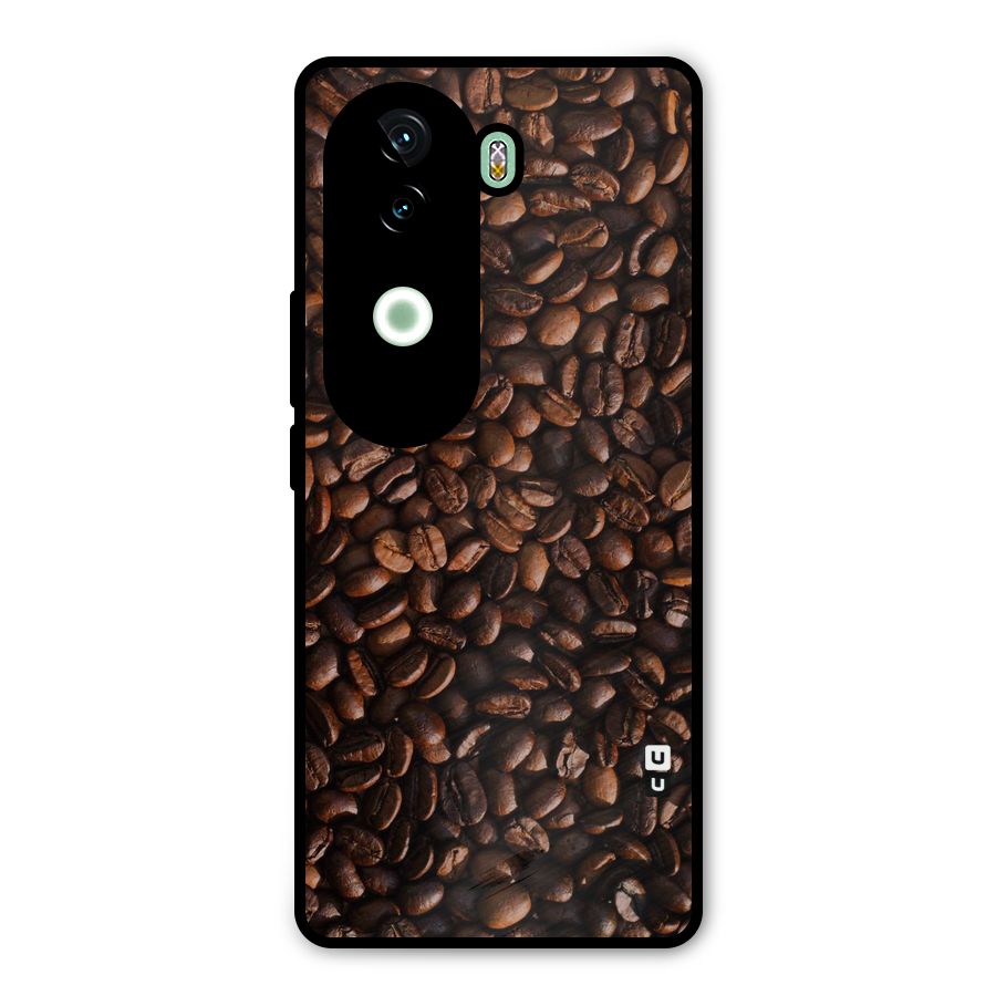 Coffee Beans Scattered Metal Back Case for iQOO Z9s