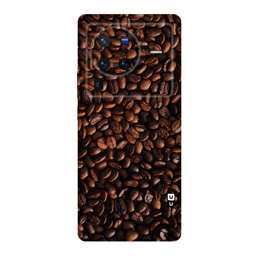 Coffee Beans Scattered Original Polycarbonate Back Case for Vivo X80