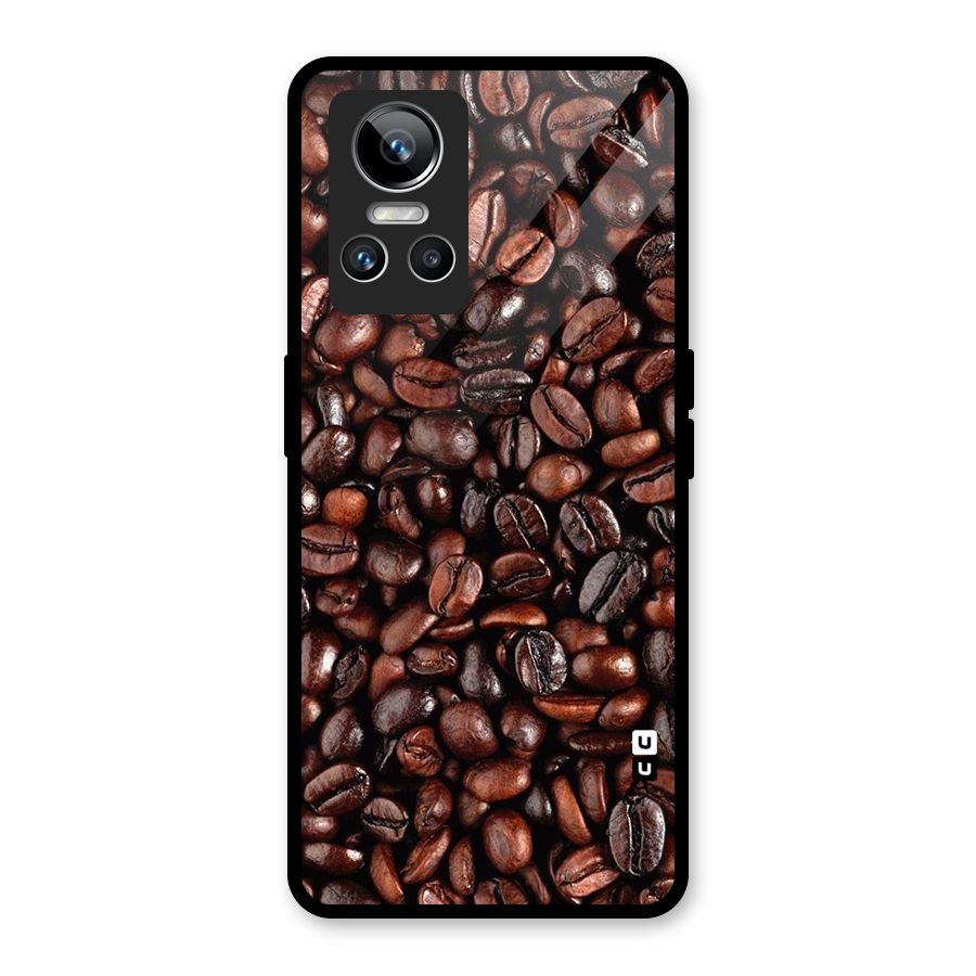 Coffee Beans Texture Glass Back Case for Realme GT Neo 3
