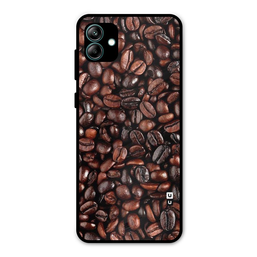 Coffee Beans Texture Metal Back Case for Galaxy A04