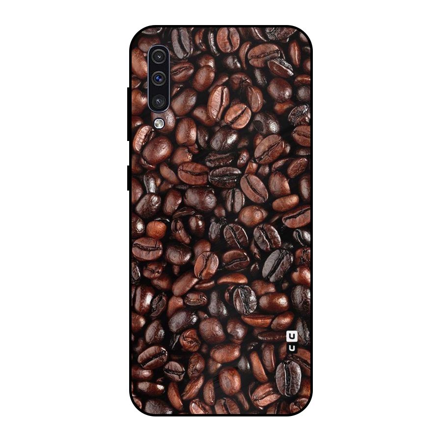 Coffee Beans Texture Metal Back Case for Galaxy A30s