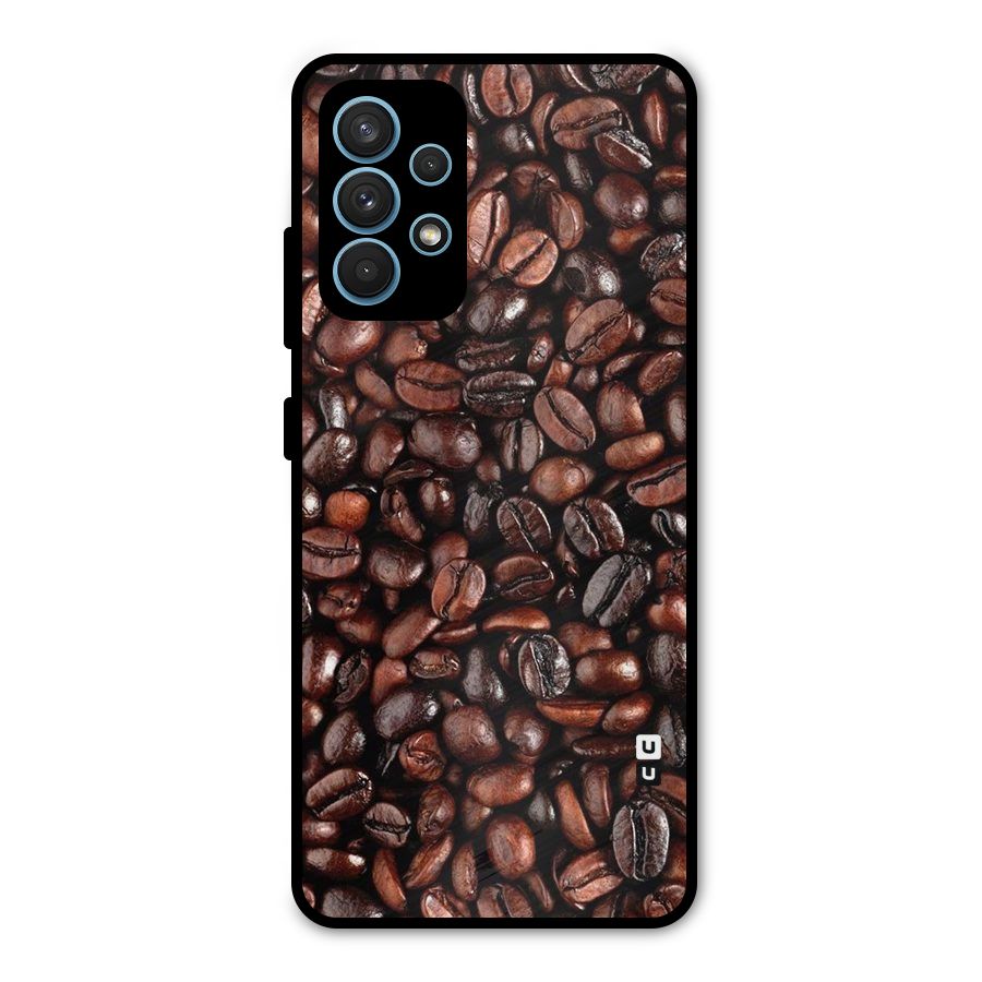 Coffee Beans Texture Metal Back Case for Galaxy A32