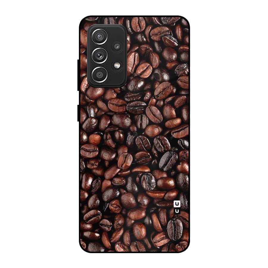 Coffee Beans Texture Metal Back Case for Galaxy A52s 5G