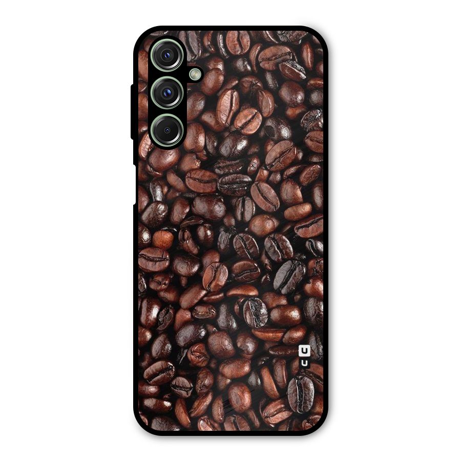 Coffee Beans Texture Metal Back Case for Galaxy F34