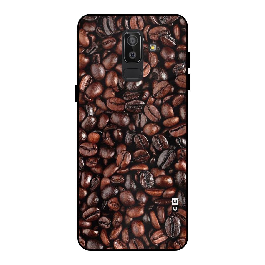 Coffee Beans Texture Metal Back Case for Galaxy J8