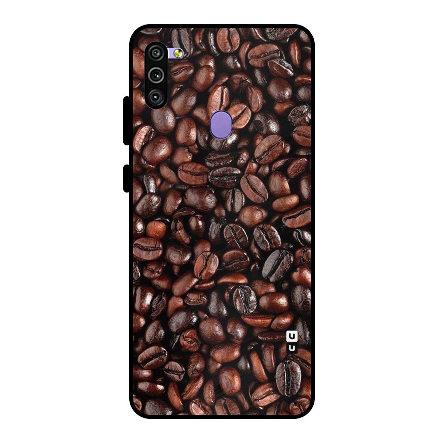 Coffee Beans Texture Metal Back Case for Galaxy M11