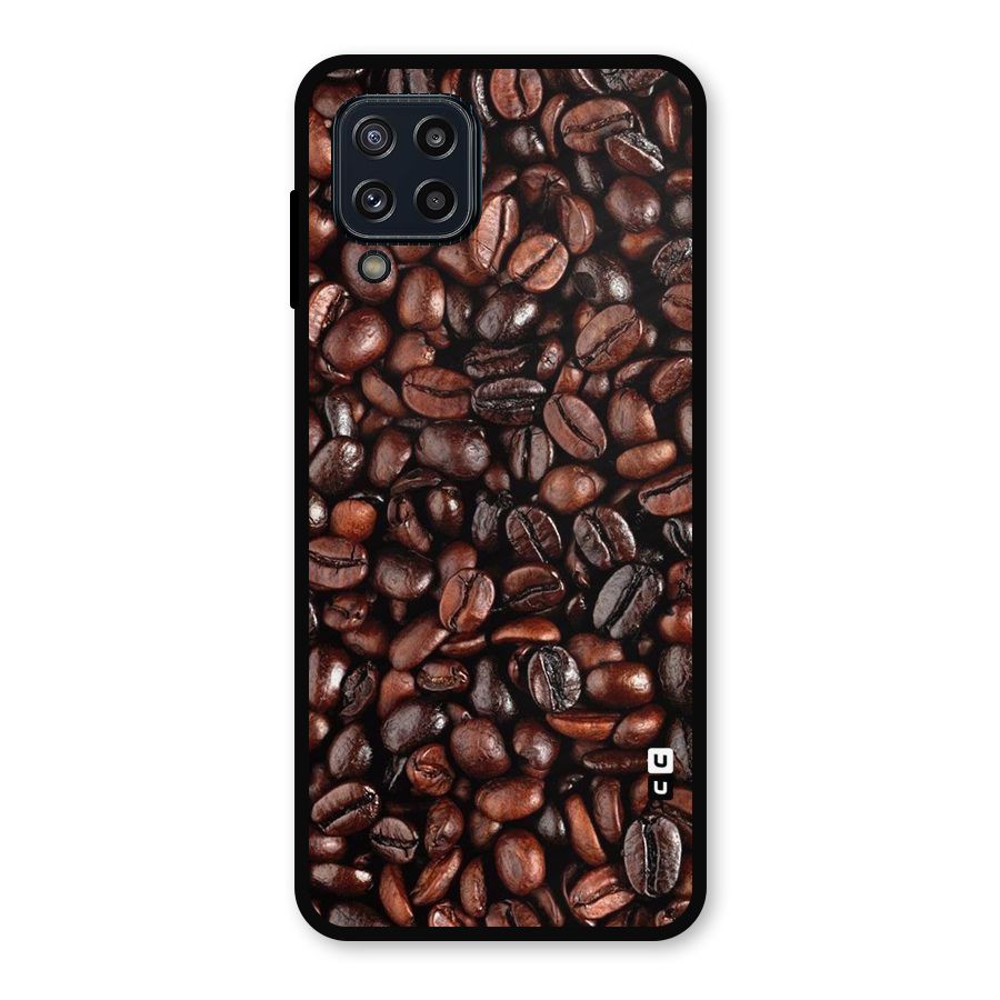 Coffee Beans Texture Metal Back Case for Galaxy M32