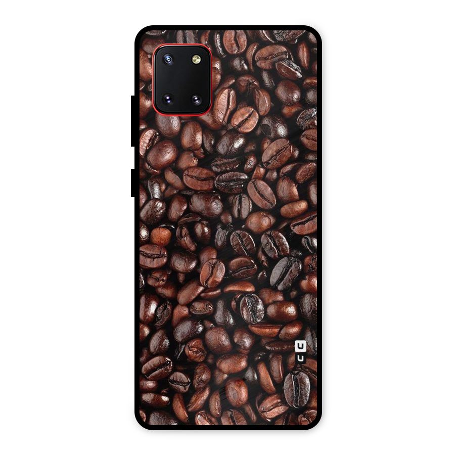 Coffee Beans Texture Metal Back Case for Galaxy Note 10 Lite