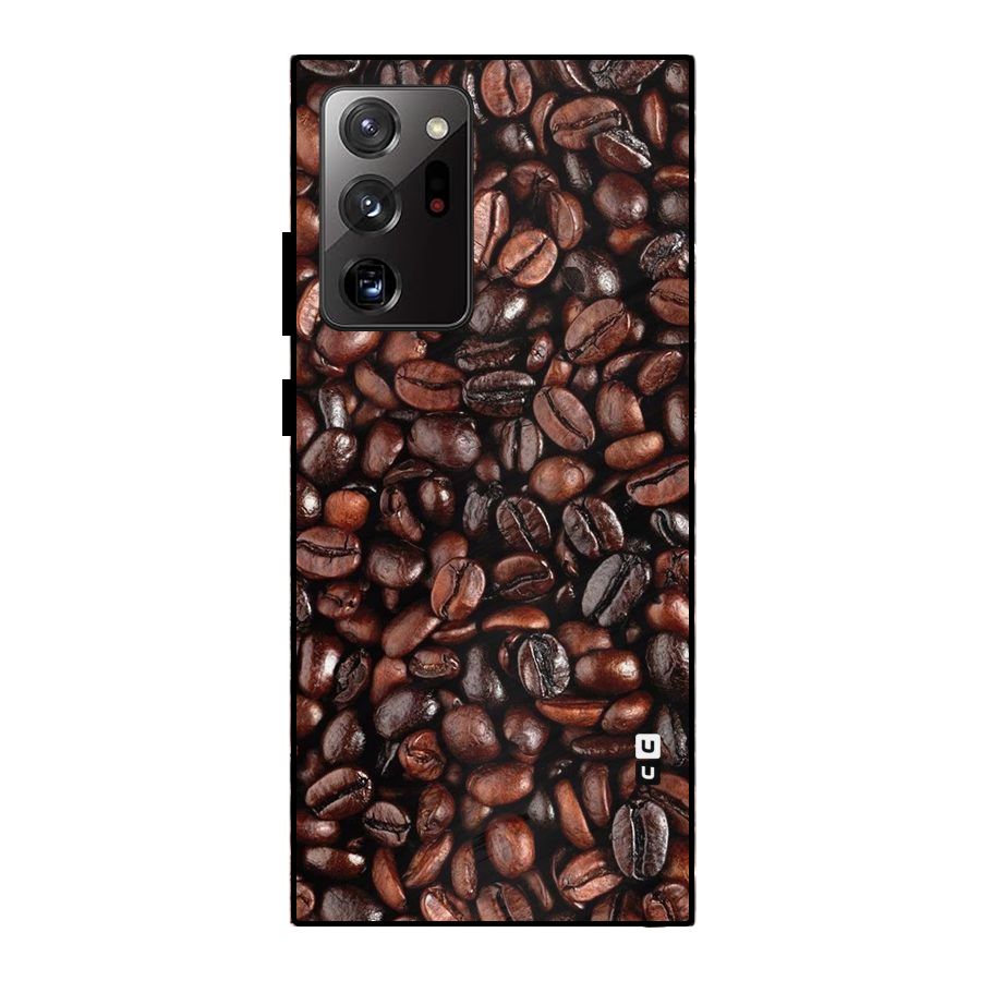 Coffee Beans Texture Metal Back Case for Galaxy Note 20 Ultra