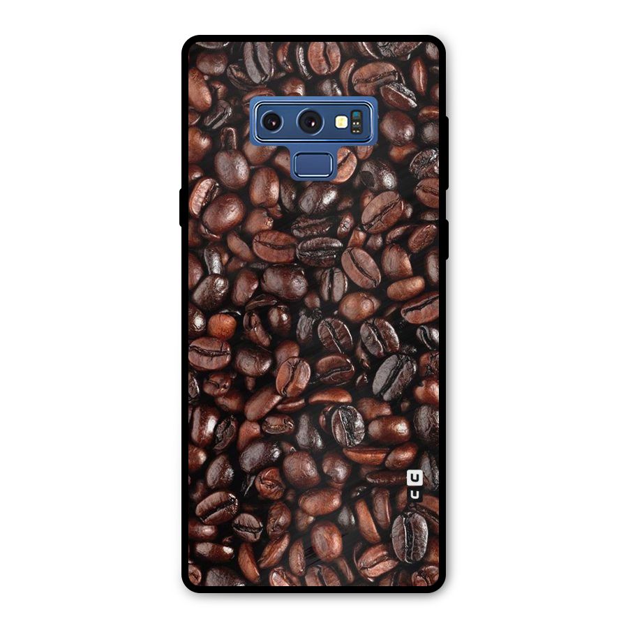 Coffee Beans Texture Metal Back Case for Galaxy Note 9