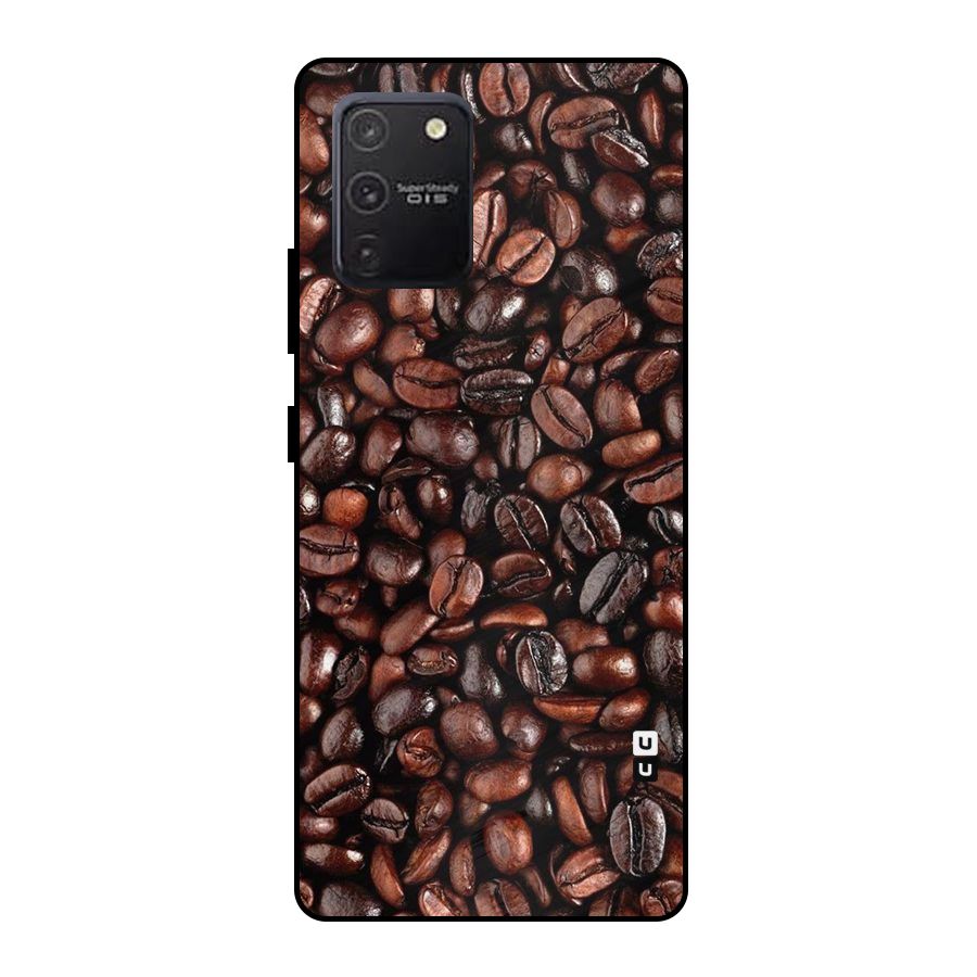 Coffee Beans Texture Metal Back Case for Galaxy S10 Lite