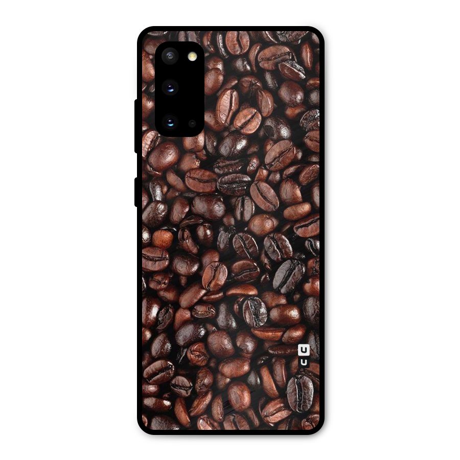 Coffee Beans Texture Metal Back Case for Galaxy S20