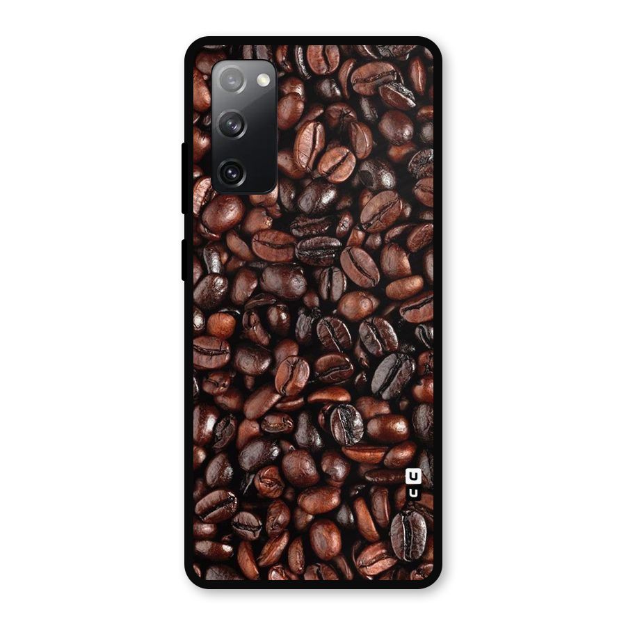 Coffee Beans Texture Metal Back Case for Galaxy S20 FE 5G