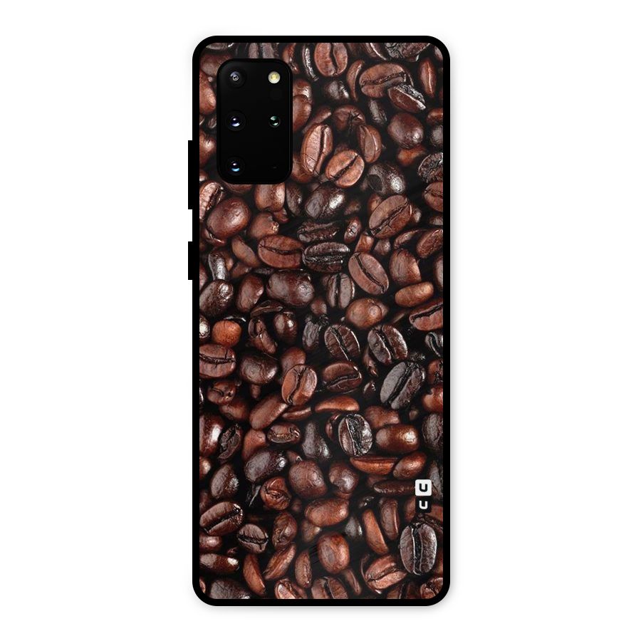 Coffee Beans Texture Metal Back Case for Galaxy S20 Plus