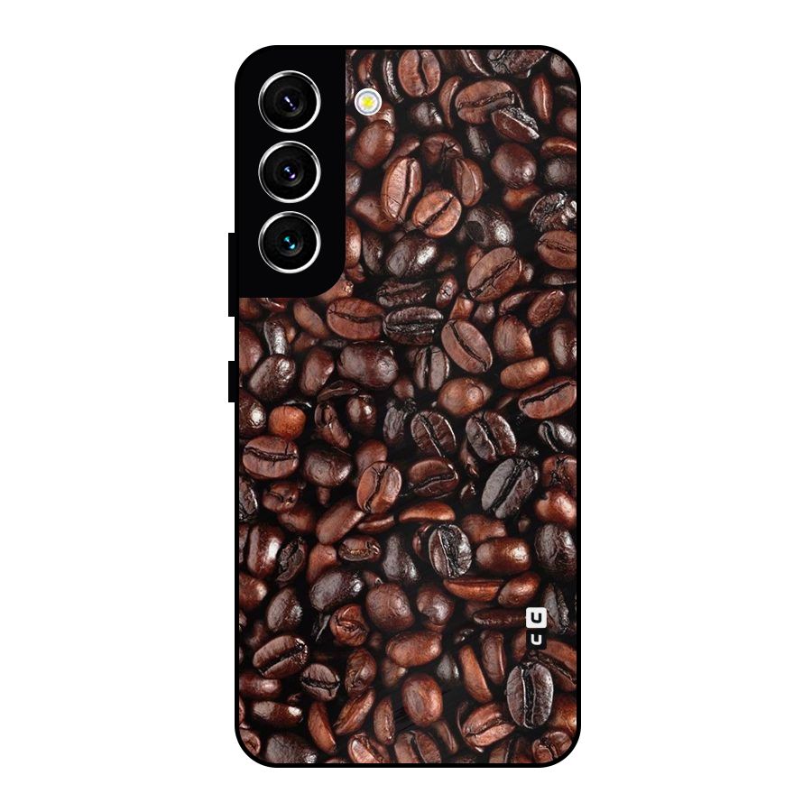 Coffee Beans Texture Metal Back Case for Galaxy S22 5G