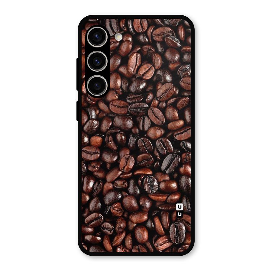 Coffee Beans Texture Metal Back Case for Galaxy S23 Plus