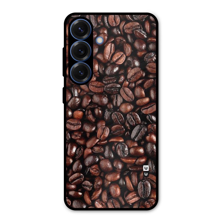 Coffee Beans Texture Metal Back Case for Galaxy S25