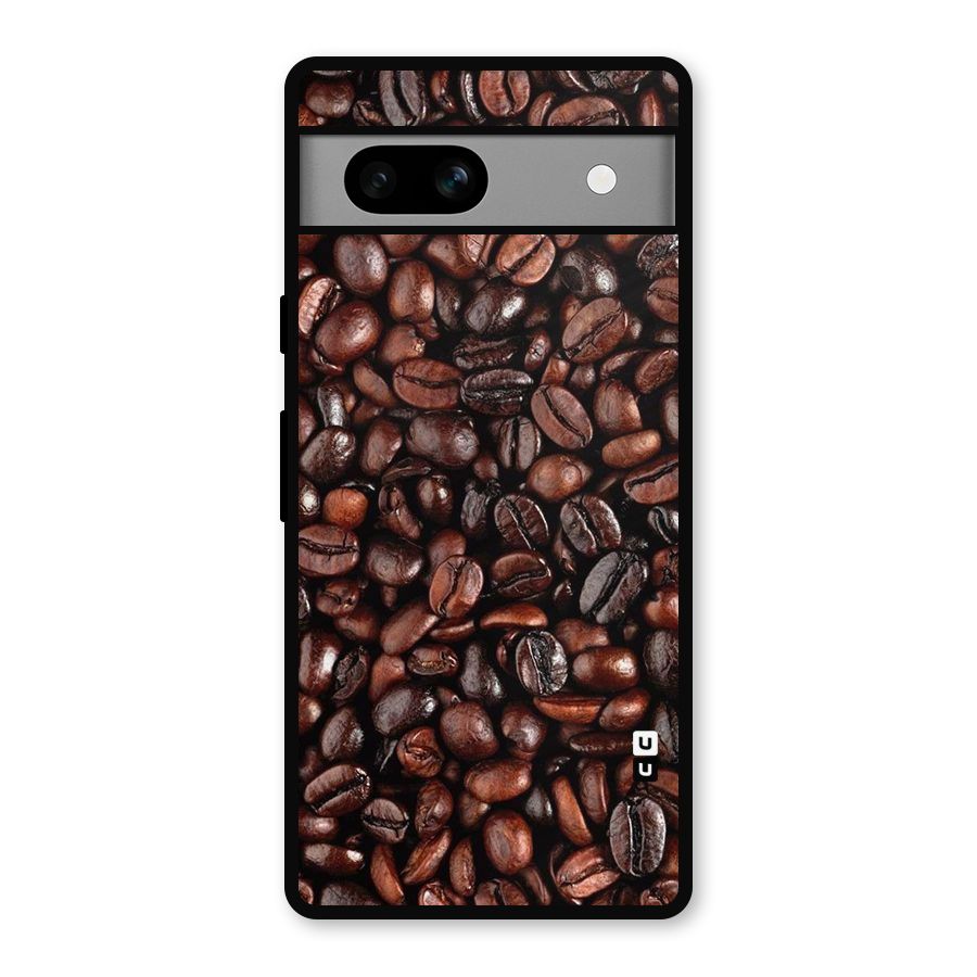 Coffee Beans Texture Metal Back Case for Google Pixel 7a