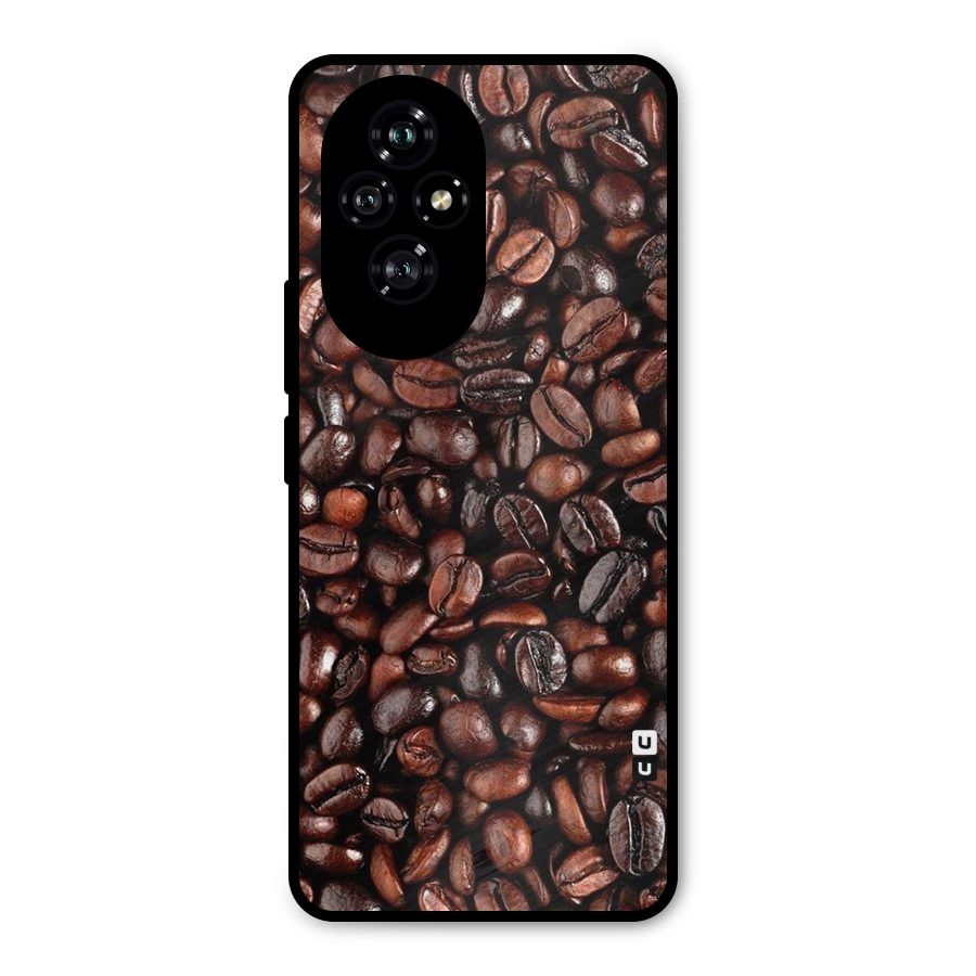 Coffee Beans Texture Metal Back Case for Honor 200
