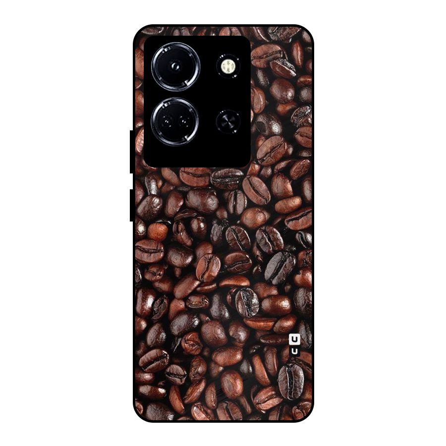 Coffee Beans Texture Metal Back Case for Infinix Note 30 5G