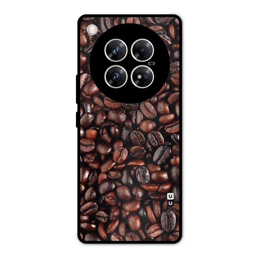 Coffee Beans Texture Metal Back Case for Infinix Zero 40 5G