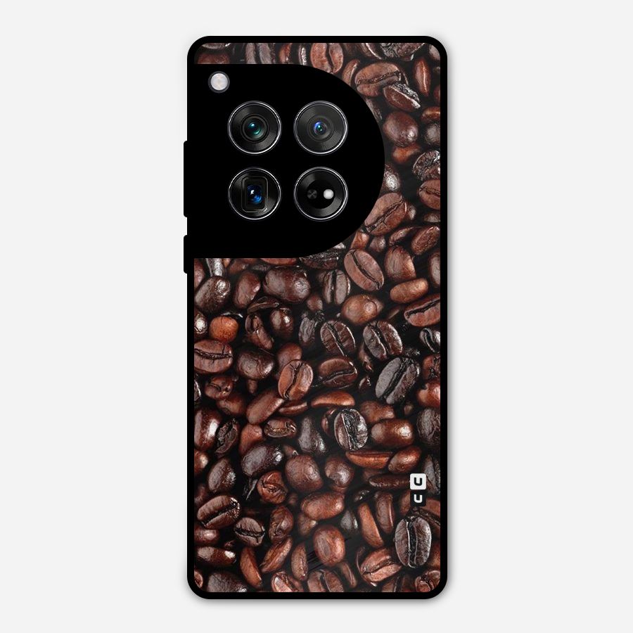 Coffee Beans Texture Metal Back Case for OnePlus 12