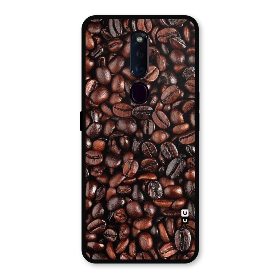 Coffee Beans Texture Metal Back Case for Oppo F11 Pro