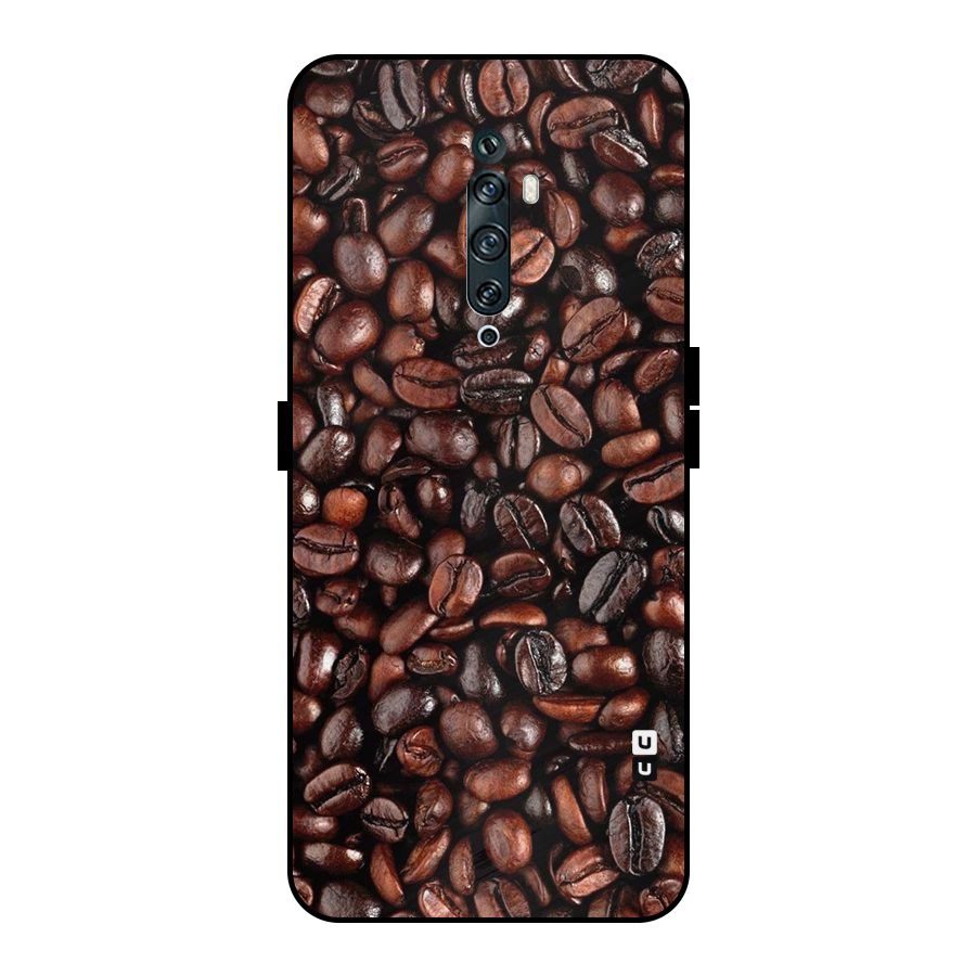 Coffee Beans Texture Metal Back Case for Oppo Reno2 Z