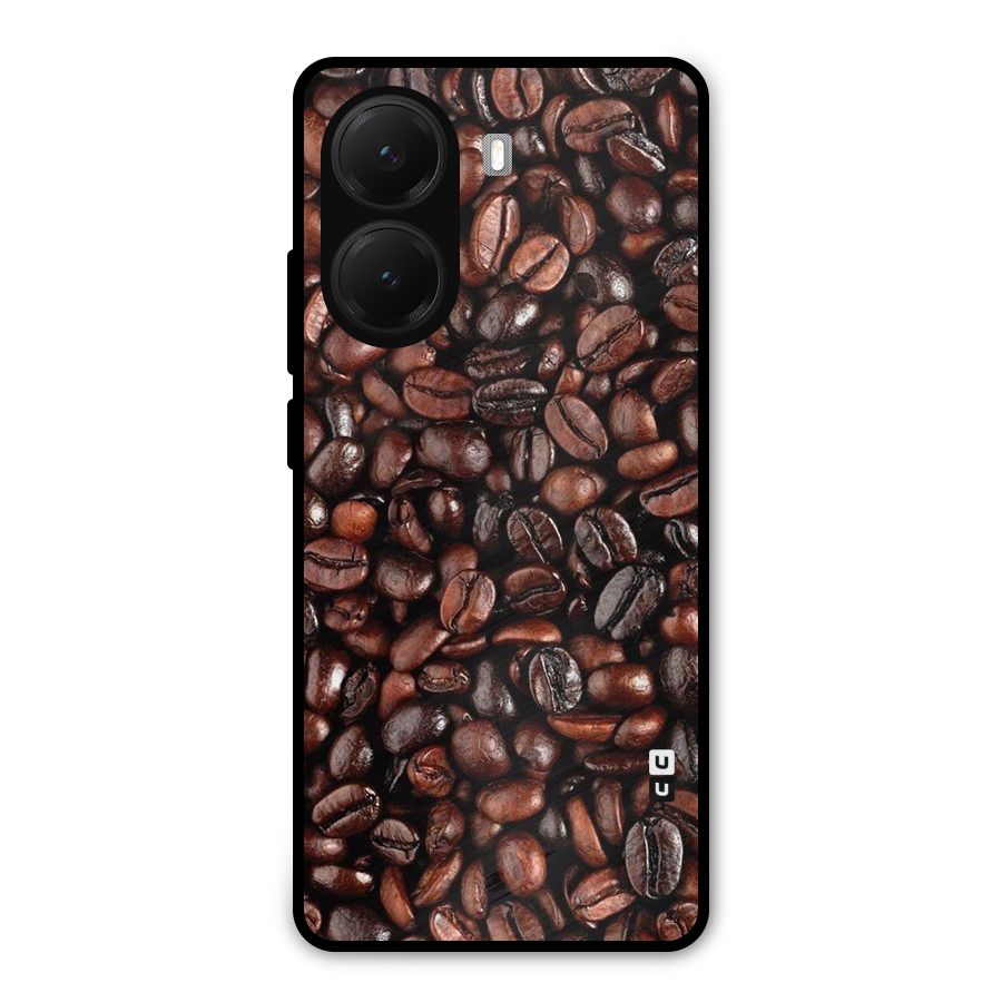 Coffee Beans Texture Metal Back Case for Poco X7 Pro