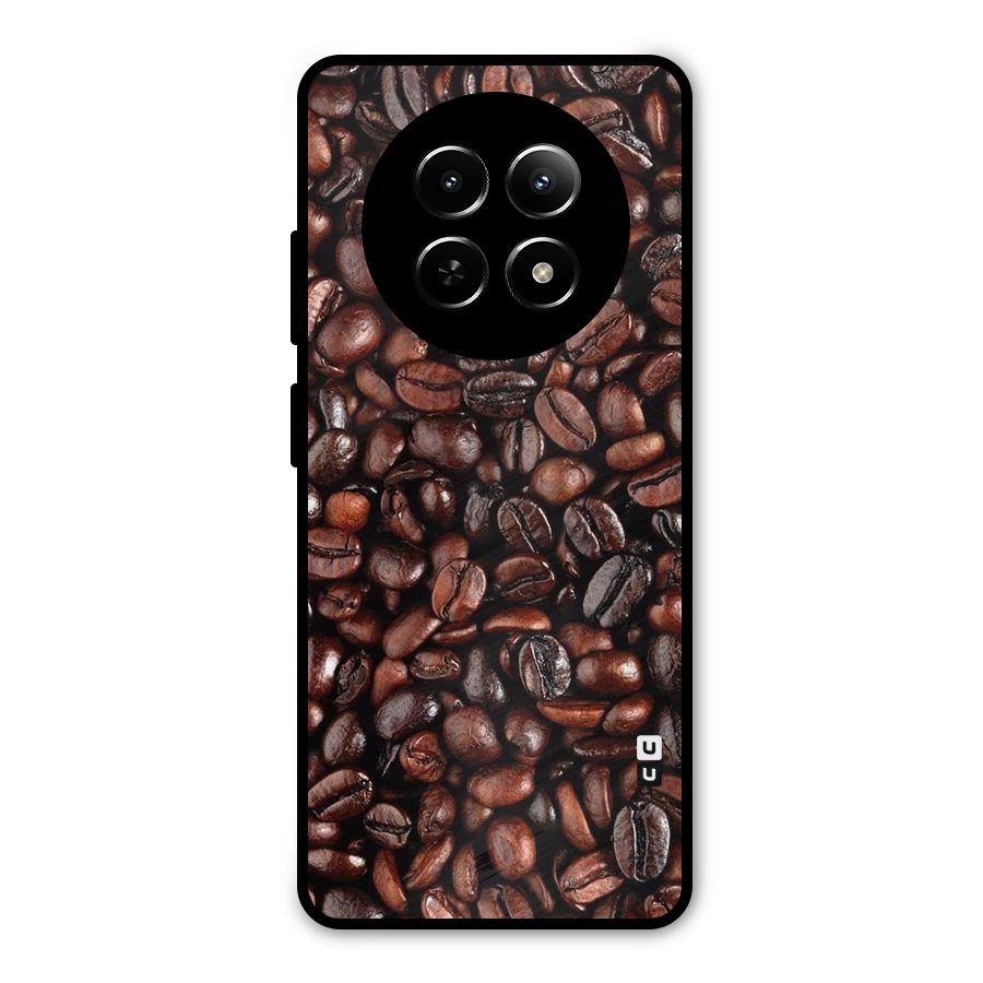 Coffee Beans Texture Metal Back Case for Realme 13