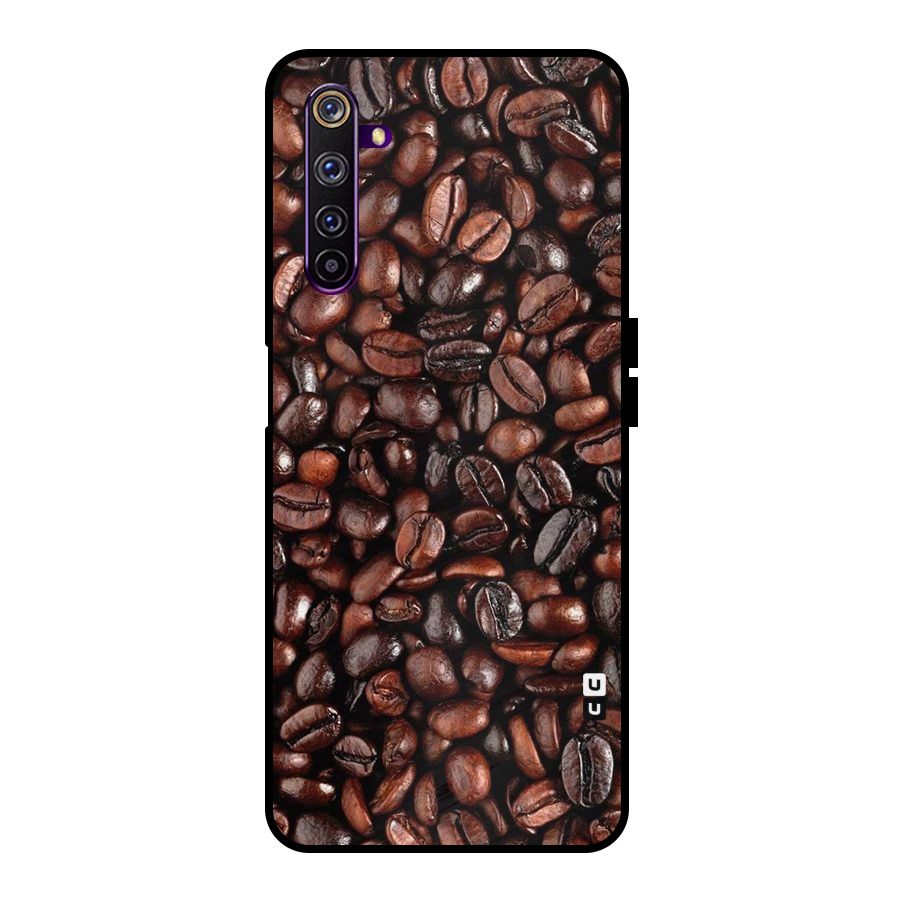 Coffee Beans Texture Metal Back Case for Realme 6 Pro
