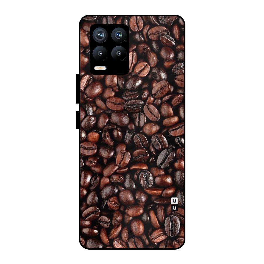 Coffee Beans Texture Metal Back Case for Realme 8 Pro