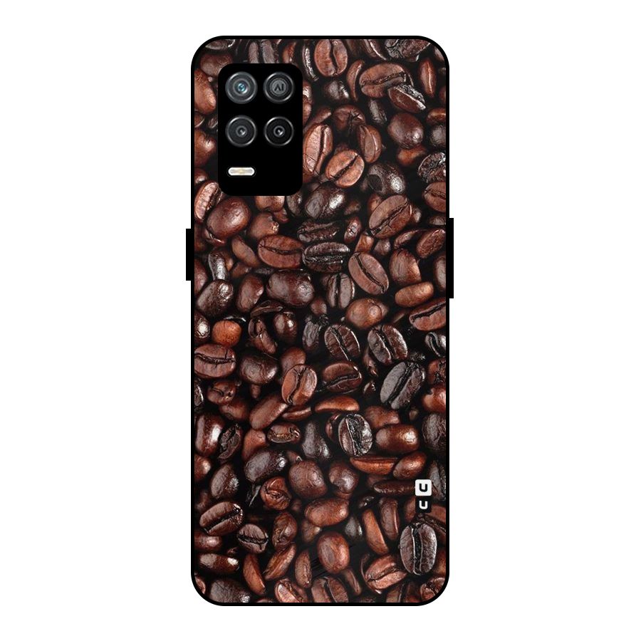 Coffee Beans Texture Metal Back Case for Realme 9 5G