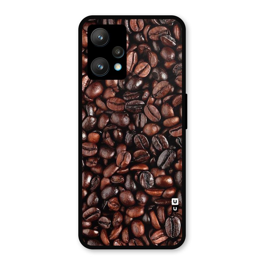 Coffee Beans Texture Metal Back Case for Realme 9 Pro Plus 5G
