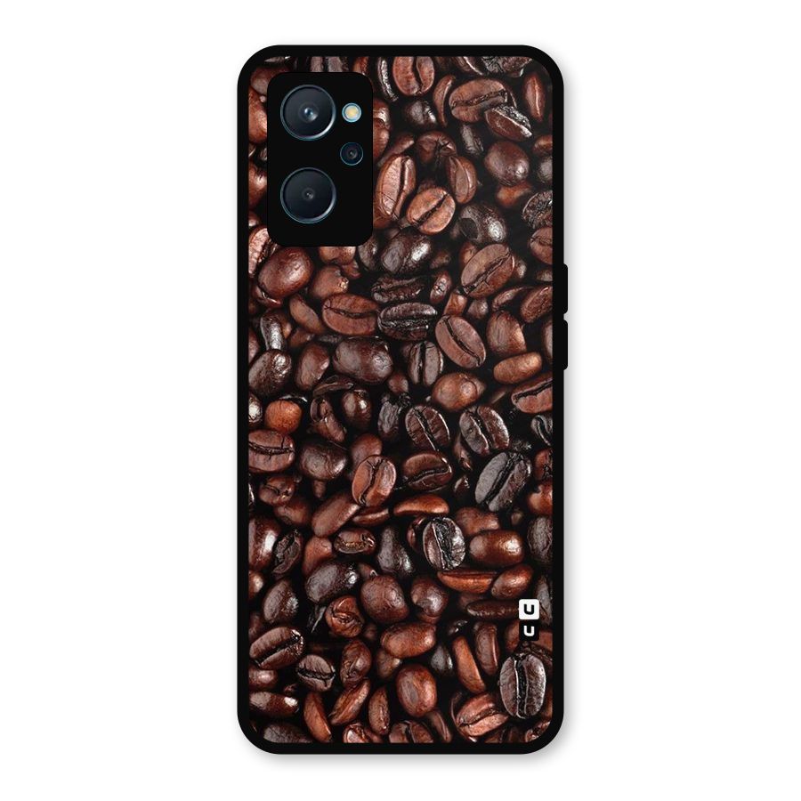 Coffee Beans Texture Metal Back Case for Realme 9i