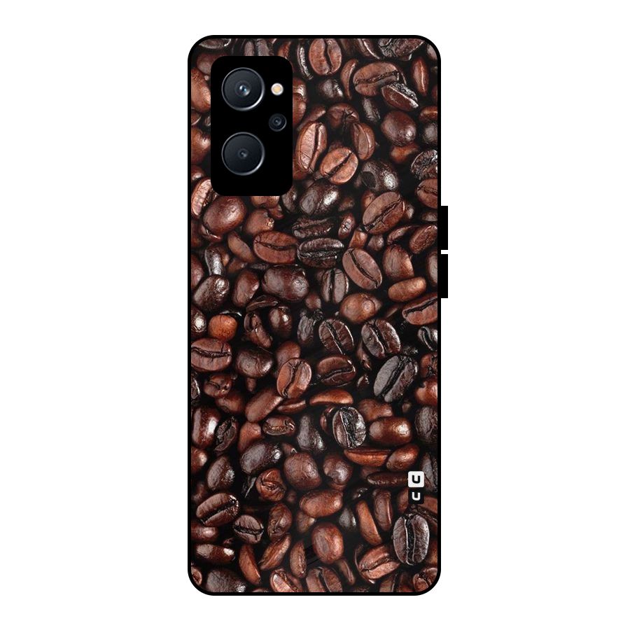 Coffee Beans Texture Metal Back Case for Realme 9i 5G