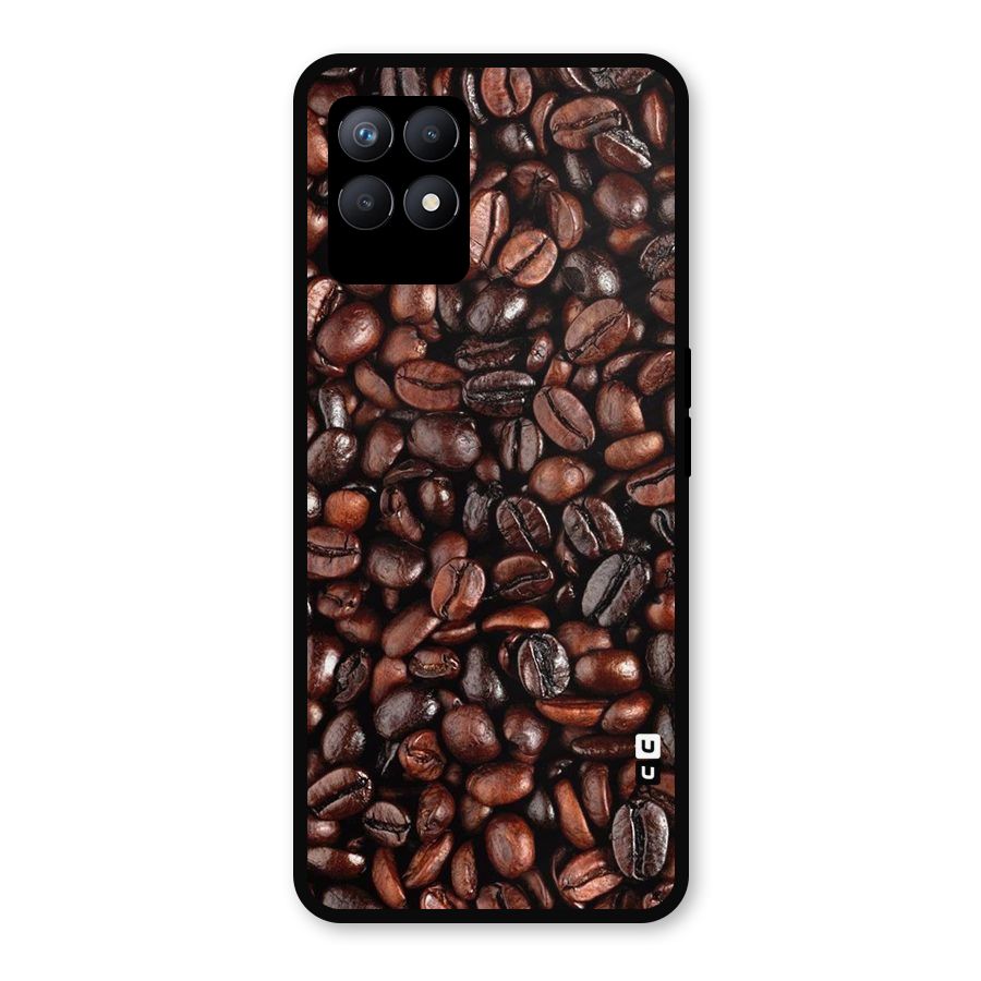 Coffee Beans Texture Metal Back Case for Realme Narzo 50
