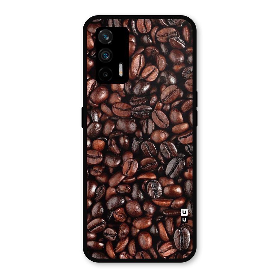 Coffee Beans Texture Metal Back Case for Realme X7 Max