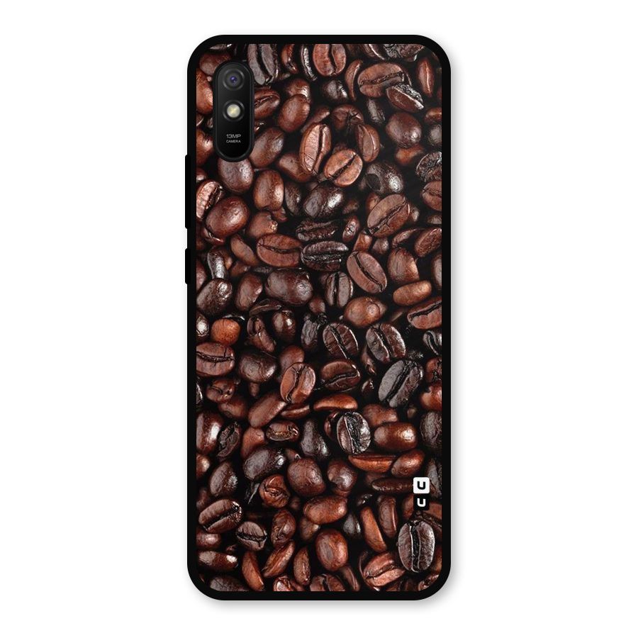 Coffee Beans Texture Metal Back Case for Redmi 9i