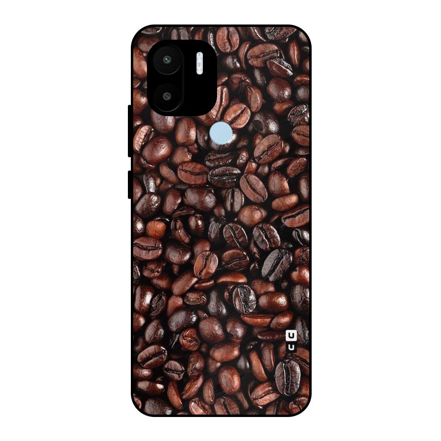 Coffee Beans Texture Metal Back Case for Redmi A2+
