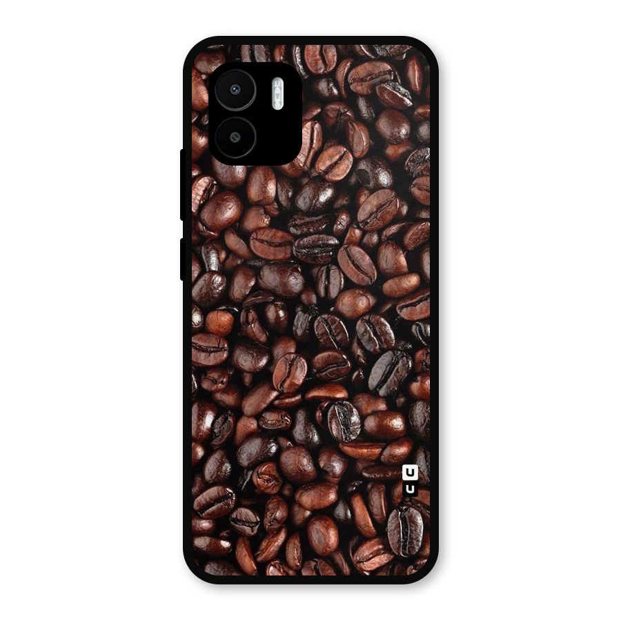 Coffee Beans Texture Metal Back Case for Redmi A2