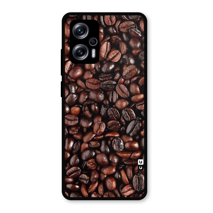 Coffee Beans Texture Metal Back Case for Redmi K50i