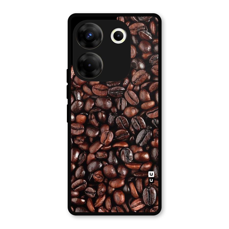 Coffee Beans Texture Metal Back Case for Tecno Camon 20
