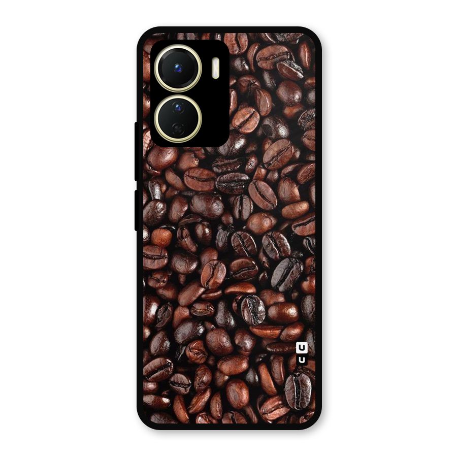 Coffee Beans Texture Metal Back Case for Vivo T2x
