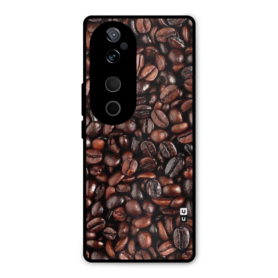 Coffee Beans Texture Metal Back Case for Vivo T3 Ultra